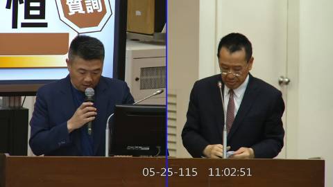 2026-05-25 09:00 第11屆 第5會期 主辦單位:財政委員會 顏寬恒委員質詢封面