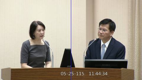2026-05-25 09:00 第11屆 第5會期 主辦單位：外交及國防委員會 王鴻薇委員質詢封面