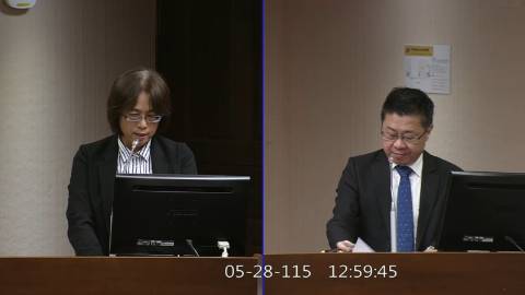 2026-05-28 09:00 第11屆 第5會期 主辦單位：社會福利及衛生環境委員會 林倩綺委員質詢封面