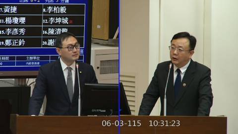 2026-06-03 09:00 第11屆 第5會期 主辦單位：內政委員會 廖先翔委員質詢封面