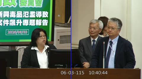 2026-06-03 09:00 第11屆 第5會期 主辦單位：內政委員會 王美惠委員質詢封面