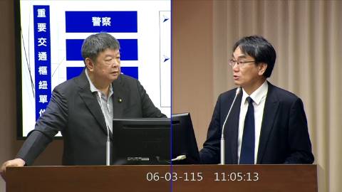 2026-06-03 09:00 第11屆 第5會期 主辦單位：交通委員會 陳雪生委員質詢封面