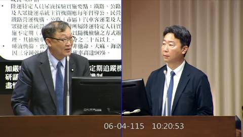 2026-06-04 09:00 第11屆 第5會期 主辦單位：交通委員會 徐富癸委員質詢封面