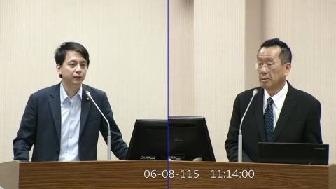 2026-06-08 09:00 第11屆 第5會期 主辦單位:外交及國防委員會 牛煦庭委員質詢封面