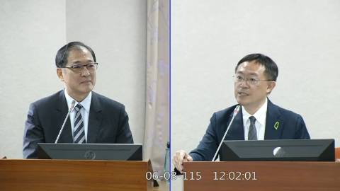 2026-06-08 09:00 第11屆 第5會期 主辦單位:司法及法制委員會 李坤城委員質詢封面