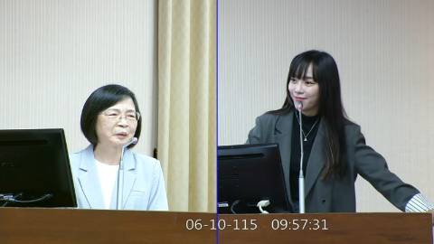 2026-06-10 09:00 第11屆 第5會期 主辦單位:內政委員會 黃捷委員質詢封面
