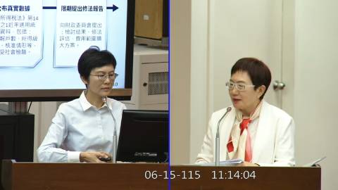 2026-06-15 09:30 第11屆 第5會期 主辦單位：財政委員會 林岱樺委員質詢封面