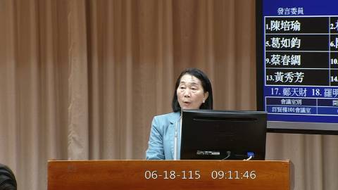 2026-06-18 09:00 第11屆 第5會期 主辦單位：教育及文化委員會 蔡春綢委員質詢封面