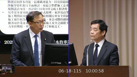 2026-06-18 09:00 第11屆 第5會期 主辦單位：交通委員會 徐富癸委員質詢封面
