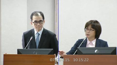 2026-07-01 09:00 第11屆 第5會期 主辦單位：司法及法制委員會 林倩綺委員質詢封面