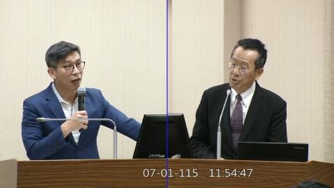 2026-07-01 09:00 第11屆 第5會期 主辦單位：外交及國防委員會 鍾佳濱委員質詢封面