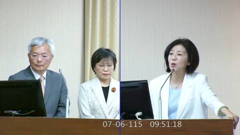 2026-07-06 08:00 第11屆 第5會期 主辦單位：內政委員會 王育敏委員質詢封面