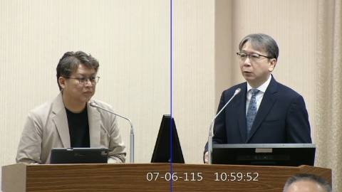 2026-07-06 09:00 第11屆 第5會期 主辦單位：外交及國防委員會 黃建賓委員質詢封面