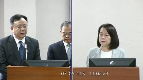 2026-07-06 09:00 第11屆 第5會期 主辦單位:司法及法制委員會 許宇甄委員質詢封面