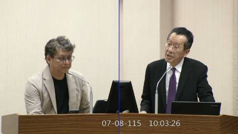 2026-07-08 09:00 第11屆 第5會期 主辦單位：外交及國防委員會 黃建賓委員質詢封面
