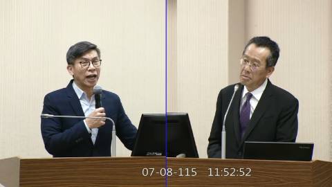 2026-07-08 09:00 第11屆 第5會期 主辦單位：外交及國防委員會 鍾佳濱委員質詢封面