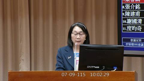 2026-07-09 09:00 第11屆 第5會期 主辦單位：教育及文化委員會 蔡春綢委員質詢封面