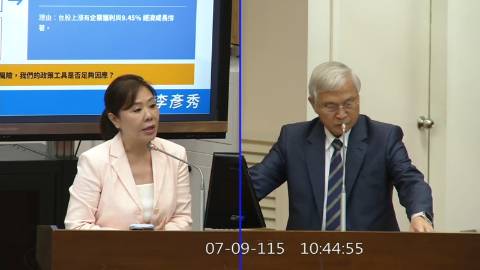 2026-07-09 09:00 第11屆 第5會期 主辦單位：財政委員會 李彥秀委員質詢封面
