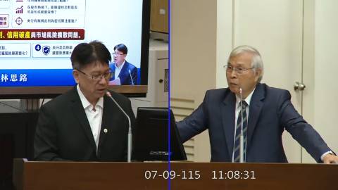 2026-07-09 09:00 第11屆 第5會期 主辦單位：財政委員會 林思銘委員質詢封面