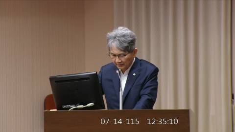 2026-07-14 12:00 第11屆 第5會期 主辦單位：程序委員會 王正旭委員質詢封面