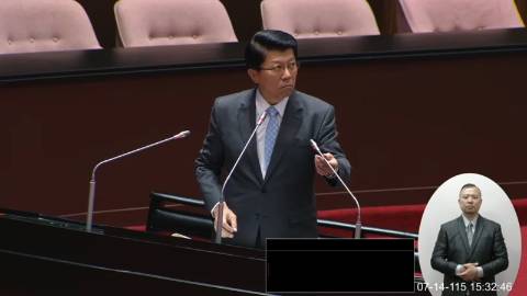 2026-07-14 09:00 第11屆 第5會期 主辦單位：院會 謝龍介委員質詢封面