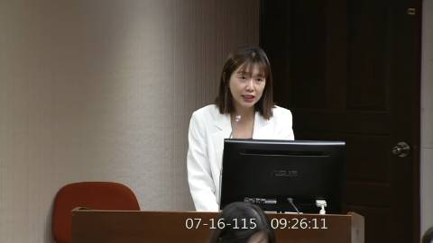 2026-07-16 09:00 第11屆 第5會期 主辦單位:社會福利及衛生環境委員會 張雅琳委員質詢封面