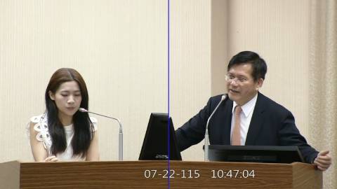 2026-07-22 09:00 第11屆 第5會期 主辦單位：外交及國防委員會 徐巧芯委員質詢封面