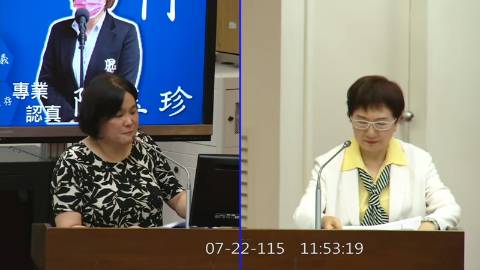 2026-07-22 09:00 第11屆 第5會期 主辦單位：財政委員會 陳玉珍委員質詢封面