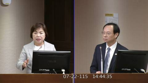 2026-07-22 09:00 第11屆 第5會期 主辦單位：社會福利及衛生環境委員會 楊瓊瓔委員質詢封面