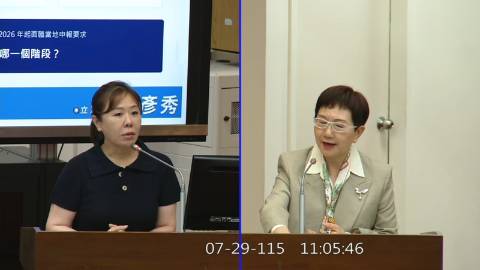 2026-07-29 09:00 第11屆 第5會期 主辦單位：財政委員會 李彥秀委員質詢封面