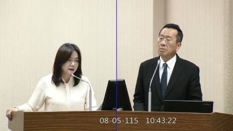 2026-08-05 09:00 第11屆 第5會期 主辦單位:外交及國防委員會 馬文君委員質詢封面