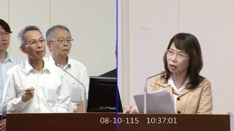 2026-08-10 09:00 第11屆 第5會期 主辦單位：經濟委員會 陳昭姿委員質詢封面