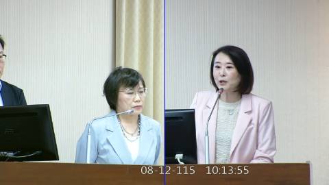 2026-08-12 09:00 第11屆 第5會期 主辦單位：內政委員會 王鴻薇委員質詢封面