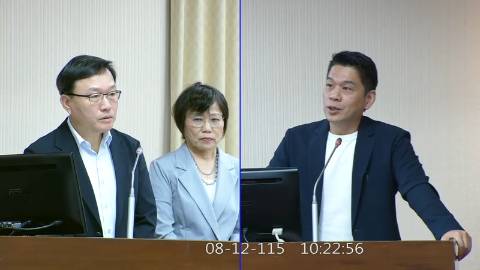 2026-08-12 09:00 第11屆 第5會期 主辦單位：內政委員會 李柏毅委員質詢封面