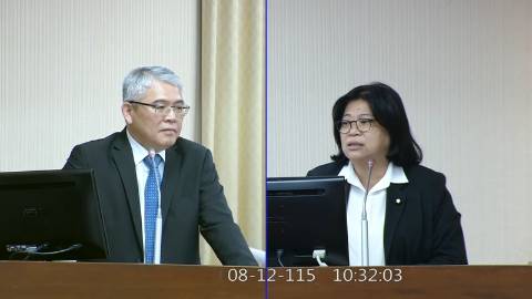 2026-08-12 09:00 第11屆 第5會期 主辦單位:內政委員會 王美惠委員質詢封面