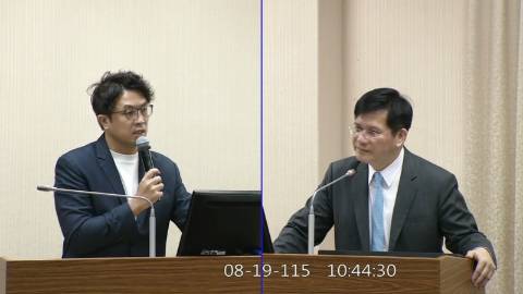 2026-08-19 09:00 第11屆 第5會期 主辦單位:外交及國防委員會 沈伯洋委員質詢封面