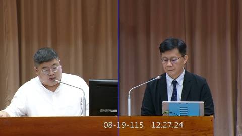 2026-08-19 09:00 第11屆 第5會期 主辦單位：教育及文化委員會 蔡易餘委員質詢封面