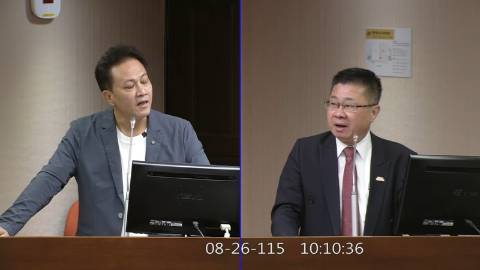 2026-08-26 09:00 第11屆 第5會期 主辦單位:社會福利及衛生環境委員會 邱鎮軍委員質詢封面