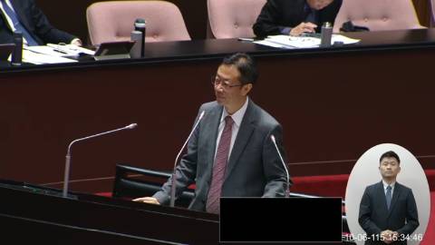 2026-10-06 09:00 第11屆 第6會期 主辦單位：院會 張宏陸委員質詢封面