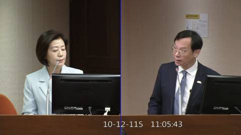 2026-10-12 09:00 第11屆 第6會期 主辦單位：社會福利及衛生環境委員會 王育敏委員質詢封面