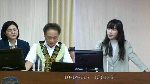 2026-10-14 09:00 第11屆 第6會期 主辦單位：內政委員會 黃捷委員質詢封面