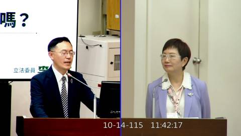 2026-10-14 09:00 第11屆 第6會期 主辦單位：財政委員會 李坤城委員質詢封面