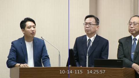 2026-10-14 09:00 第11屆 第6會期 主辦單位：外交及國防委員會 羅廷瑋委員質詢封面