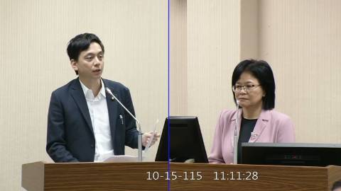 2026-10-15 09:00 第11屆 第6會期 主辦單位:外交及國防委員會 牛煦庭委員質詢封面