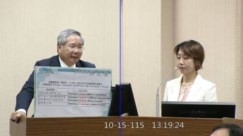 2026-10-15 09:00 第11屆 第6會期 主辦單位:外交及國防委員會 許忠信委員質詢封面