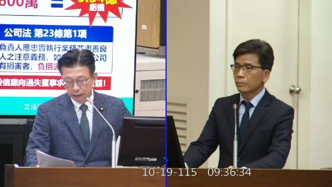 2026-10-19 09:00 第11屆 第6會期 主辦單位:財政委員會 郭國文委員質詢封面