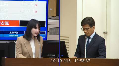 2026-10-19 09:00 第11屆 第6會期 主辦單位:財政委員會 謝衣鳯委員質詢封面