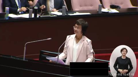 2026-10-20 09:00 第11屆 第6會期 主辦單位:院會 陳素月委員質詢封面