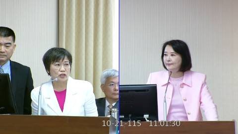 2026-10-21 09:00 第11屆 第6會期 主辦單位:內政委員會 王鴻薇委員質詢封面