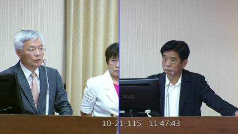 2026-10-21 09:00 第11屆 第6會期 主辦單位：內政委員會 吳琪銘委員質詢封面